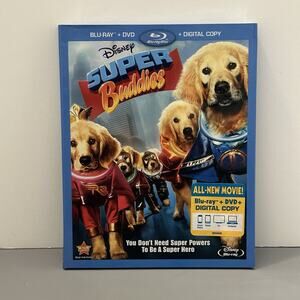 Disney Super Buddies Movie Blu-ray + DVD + Digital Copy w/Slipcover